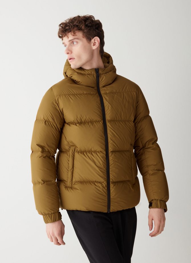 Puffy down jacket with fixed hood - Image 3