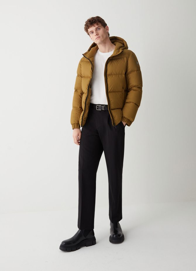 Puffy down jacket with fixed hood - Image 2