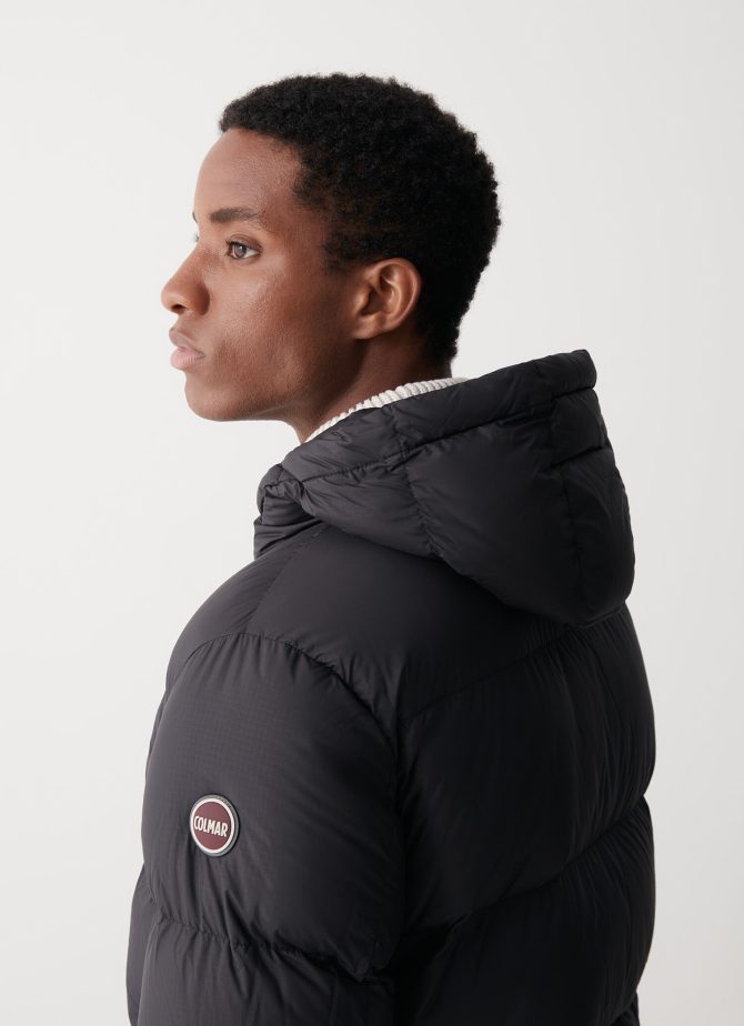 Puffy down jacket with fixed hood - Image 3