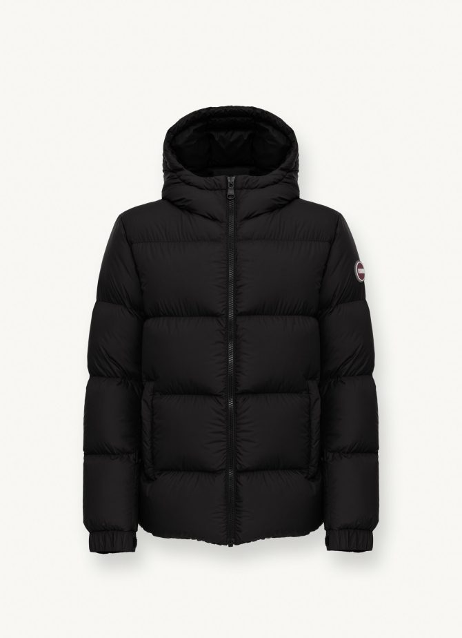 Puffy down jacket with fixed hood - Image 4