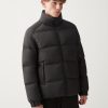 Puffy down jacket with high collar - Image 3