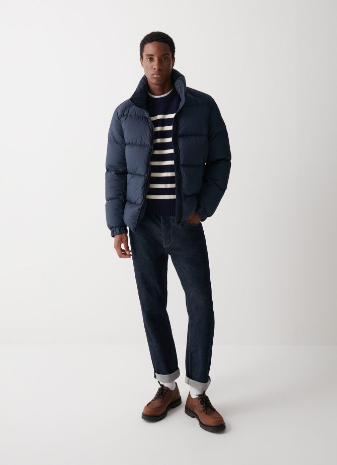Puffy down jacket with high collar - Image 2