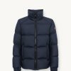 Puffy down jacket with high collar - Image 4