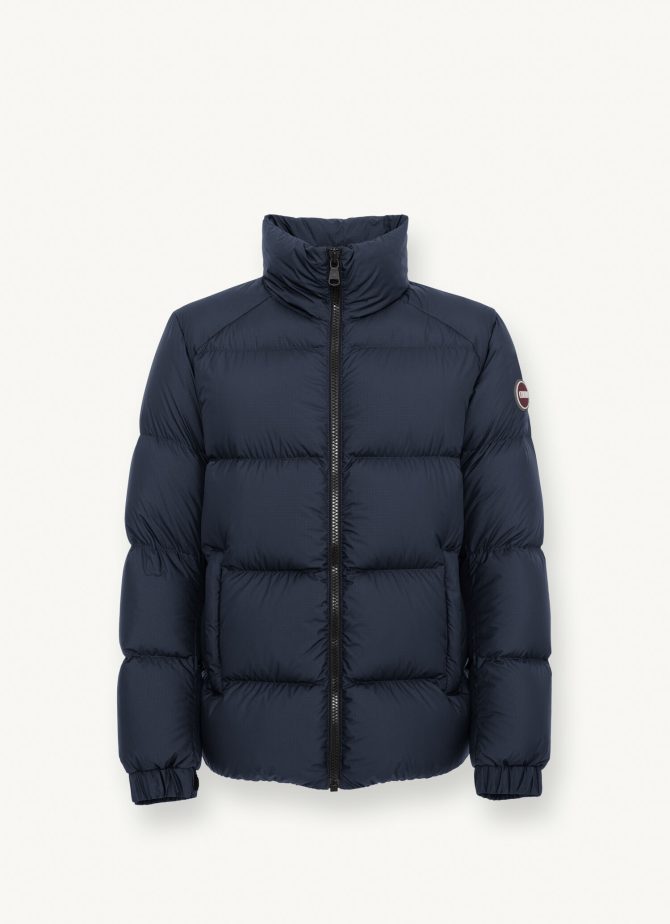 Puffy down jacket with high collar - Image 4