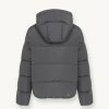Oversized taffeta down jacket with hood - Image 5