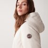 Long down jacket in 3-layer satin-effect fabric - Image 3