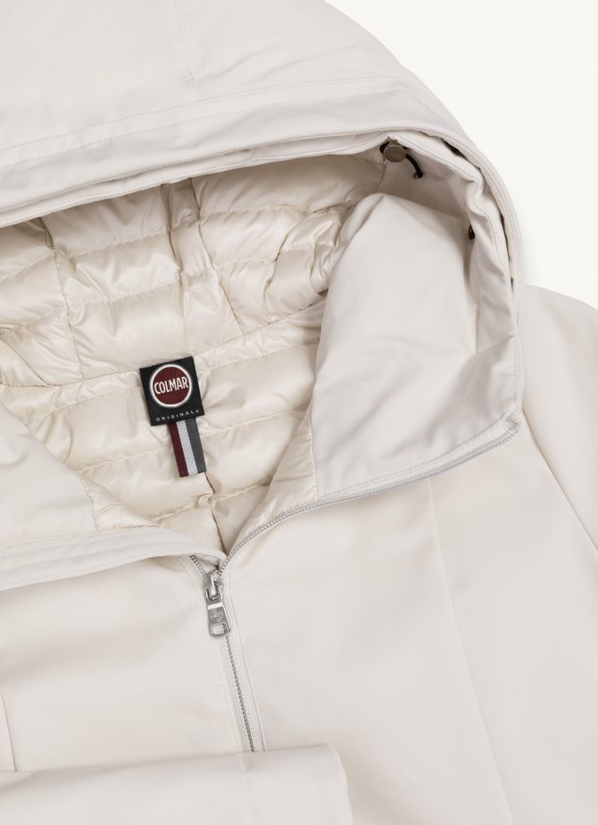 Long down jacket in 3-layer satin-effect fabric - Image 6