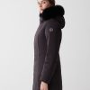 Longline 3 layer satin down jacket with hood - Image 2