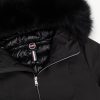 Longline 3 layer satin down jacket with hood - Image 6