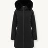 Longline 3 layer satin down jacket with hood - Image 4
